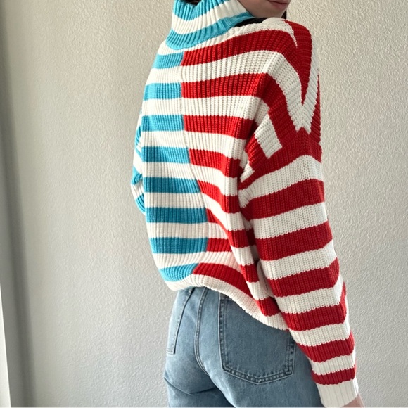 NWT Staud Hampton Striped Sweater - Picture 3 of 4